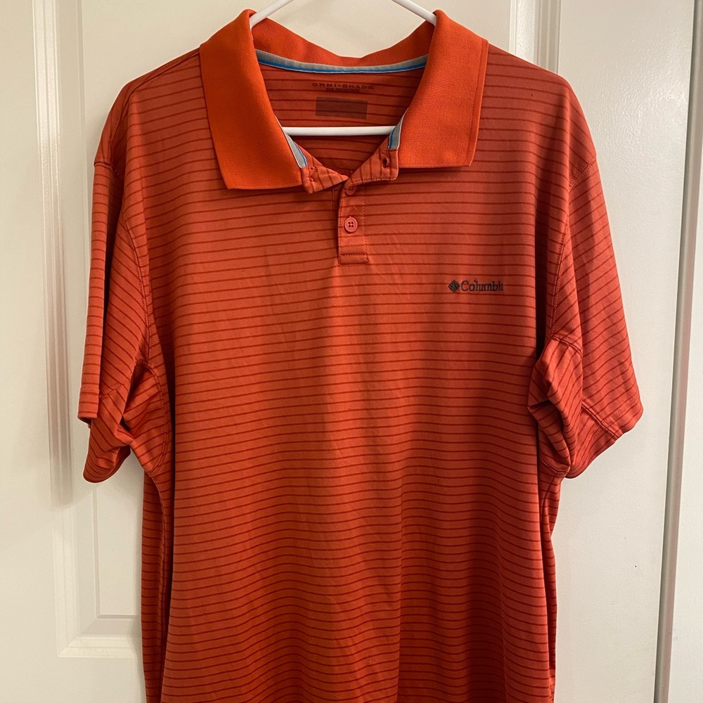 Columbia Mens Striped Polo - Size XL
